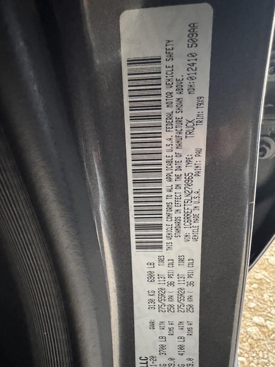 2020 RAM 1500 Lone Star