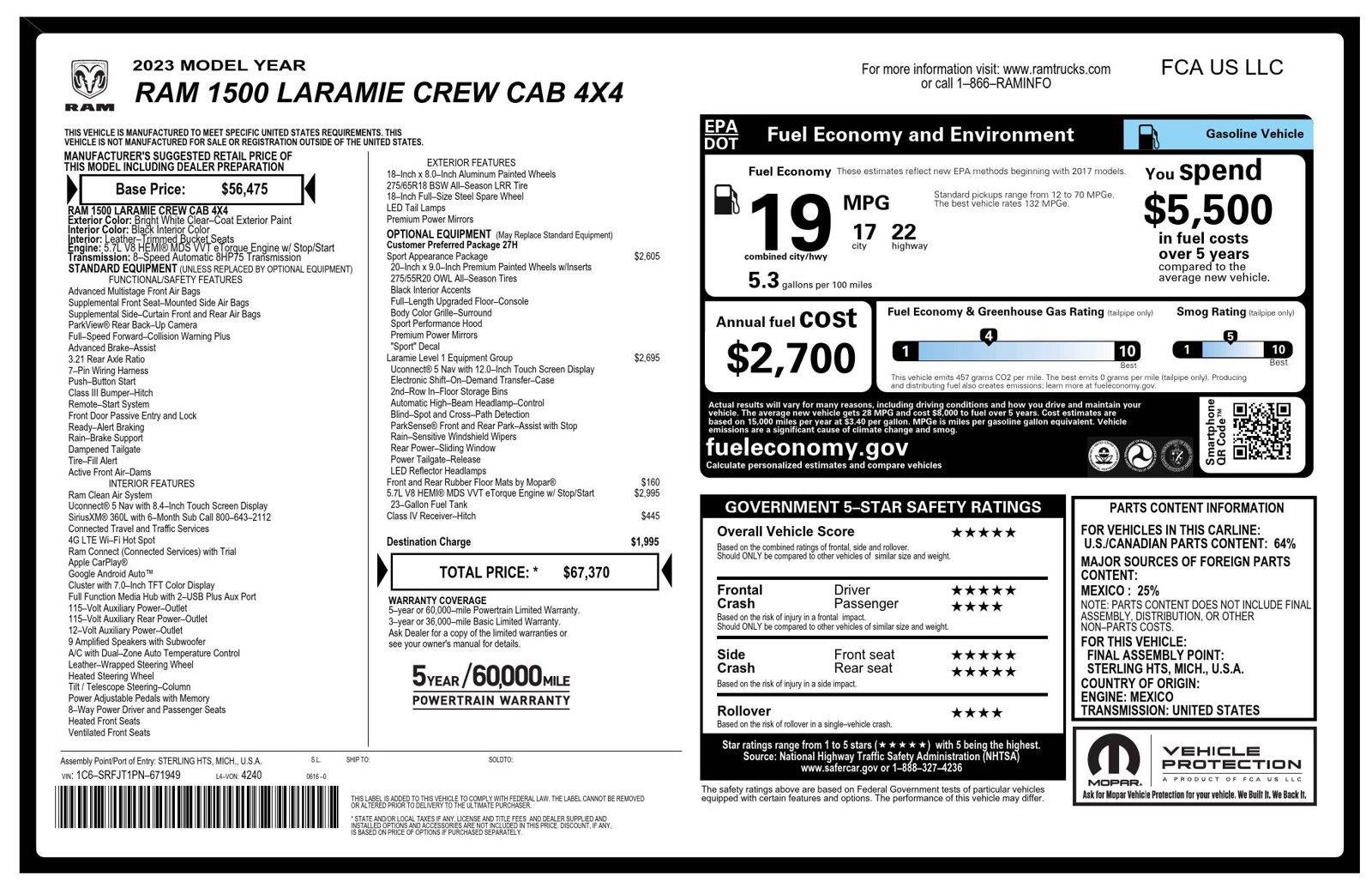 2023 RAM 1500 Laramie