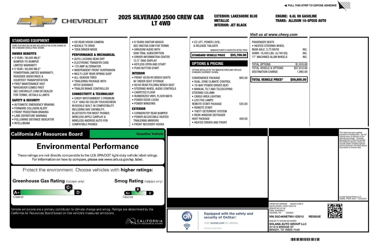 2025 Chevrolet Silverado 2500HD LT