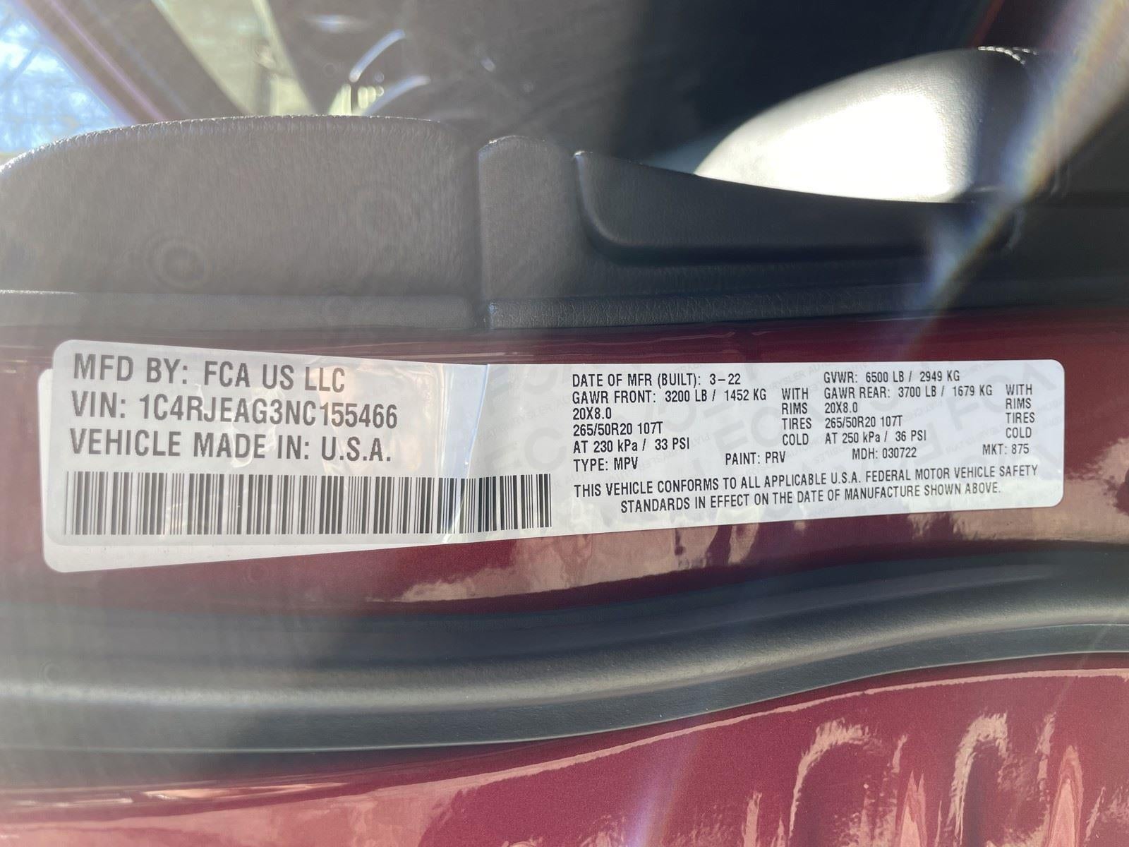 2022 Jeep Grand Cherokee WK Laredo X