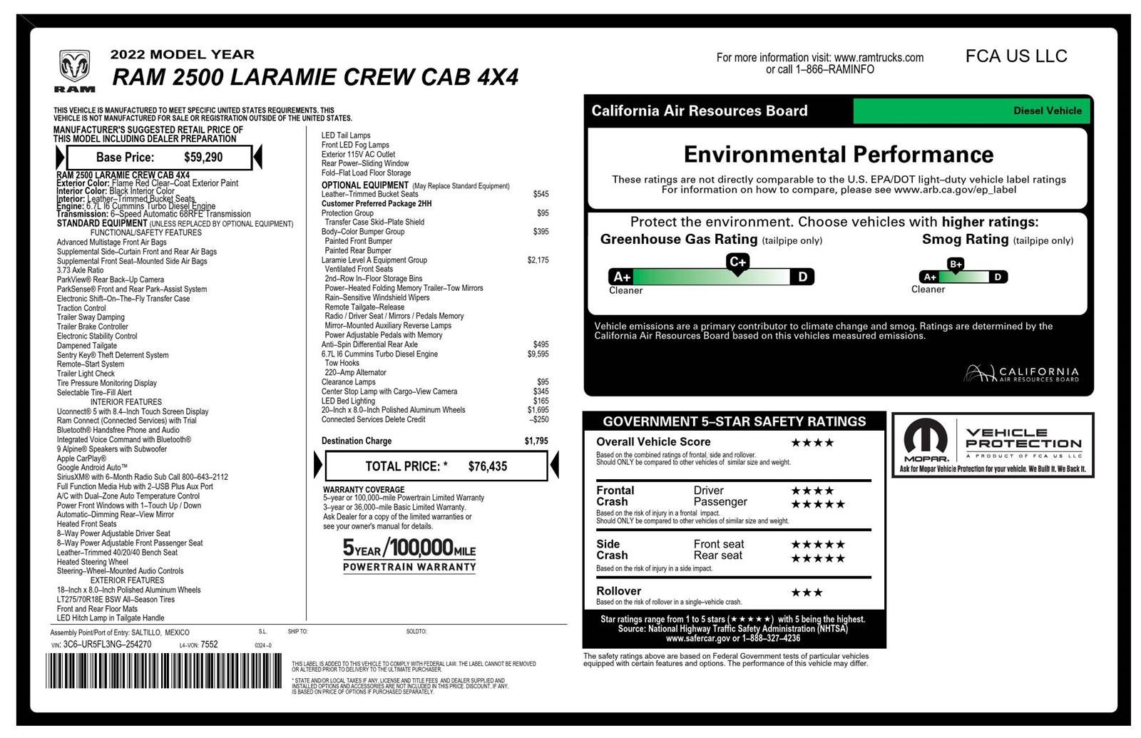 2022 RAM 2500 Laramie