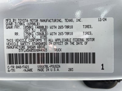 2025 Toyota Tundra SR5