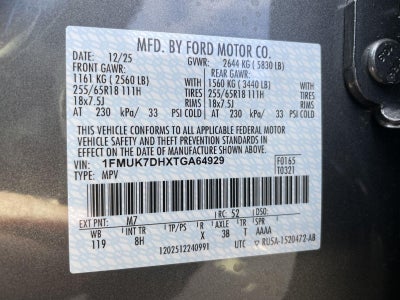 2026 Ford Explorer Active w/100A Pkg