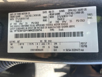 2021 Ford F-150 XLT