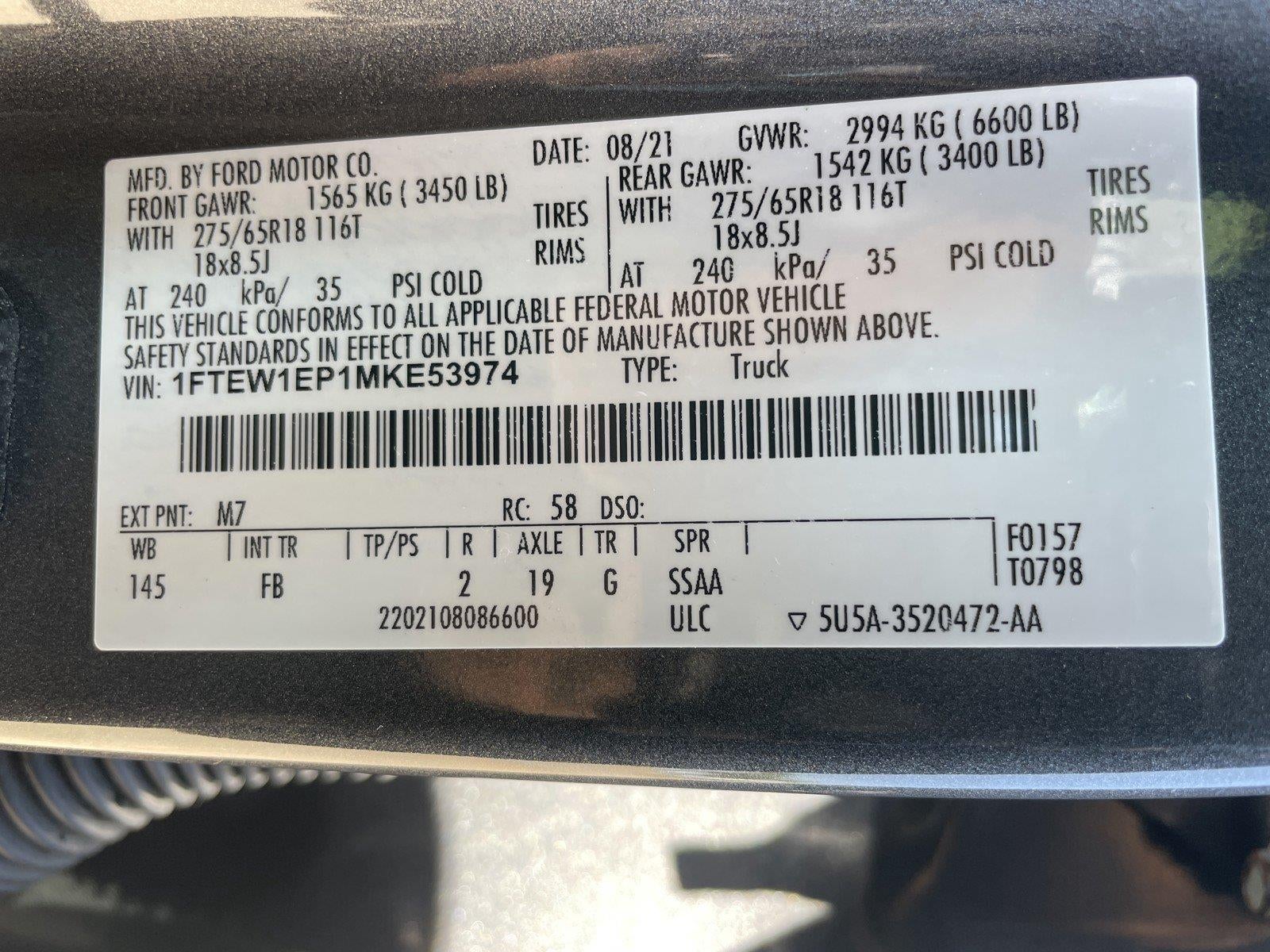 2021 Ford F-150 XLT
