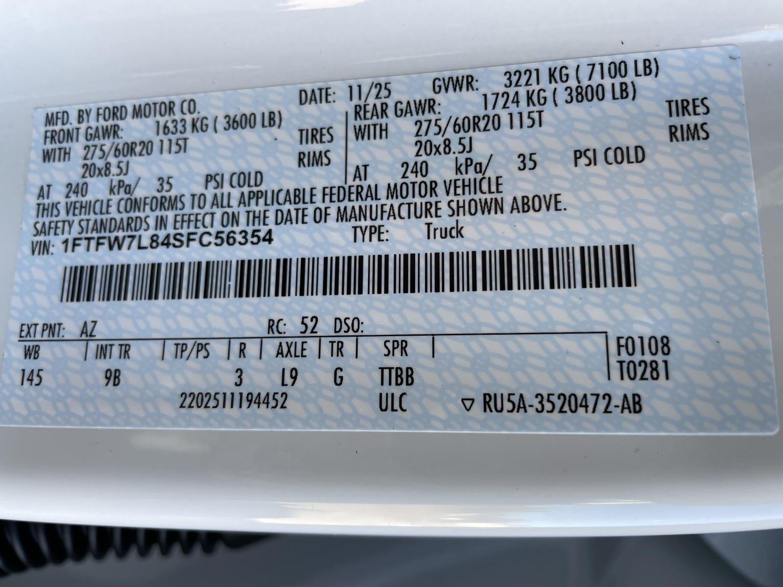 2025 Ford F-150 Platinum