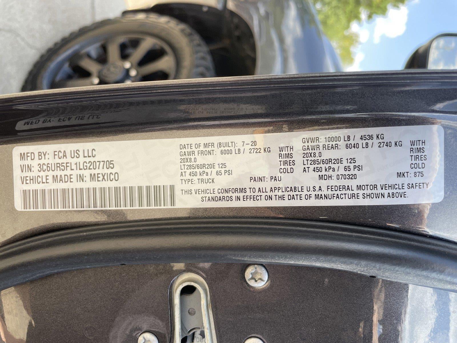 2020 RAM 2500 Laramie
