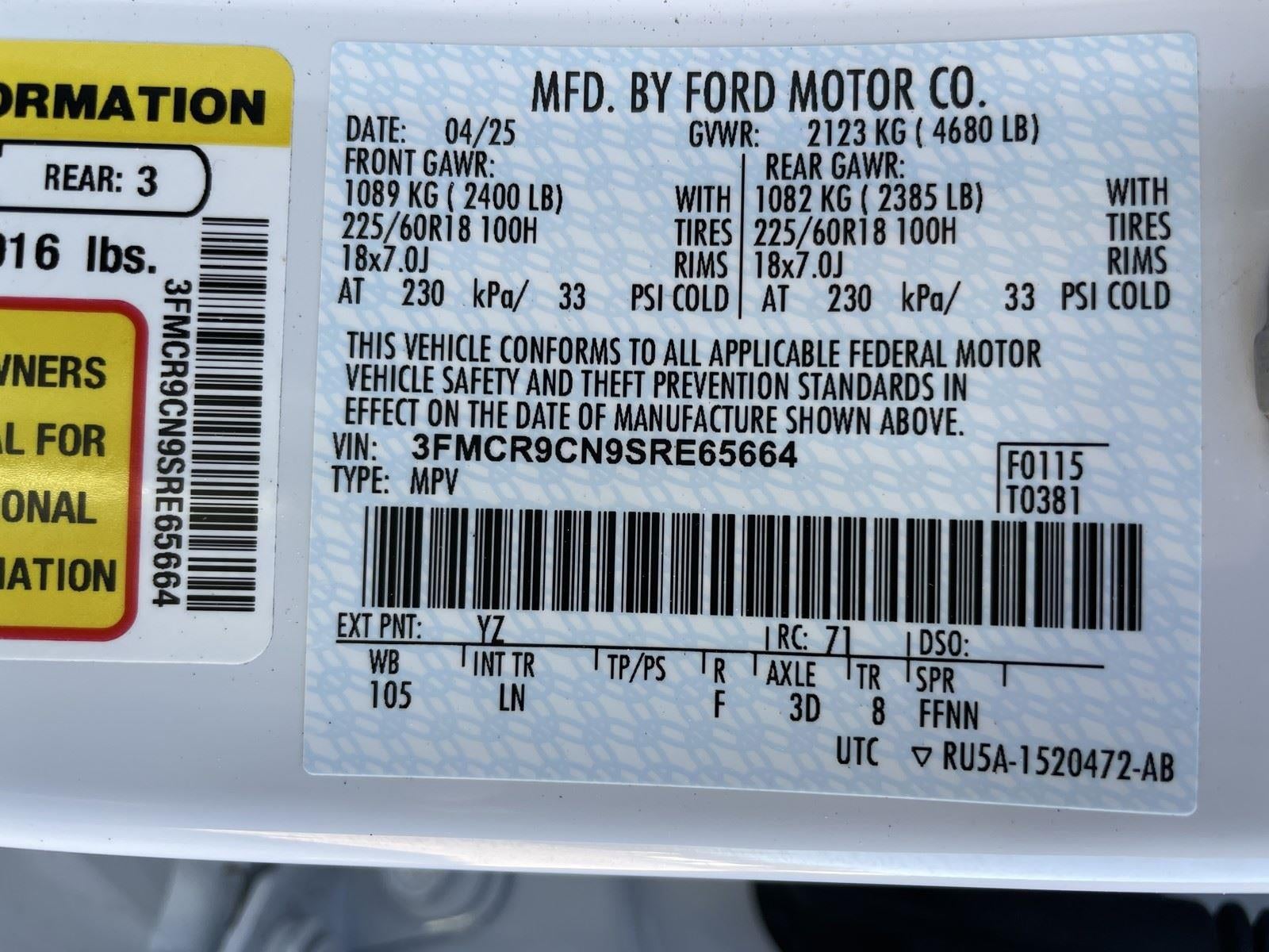 2025 Ford Bronco Sport Outer Banks