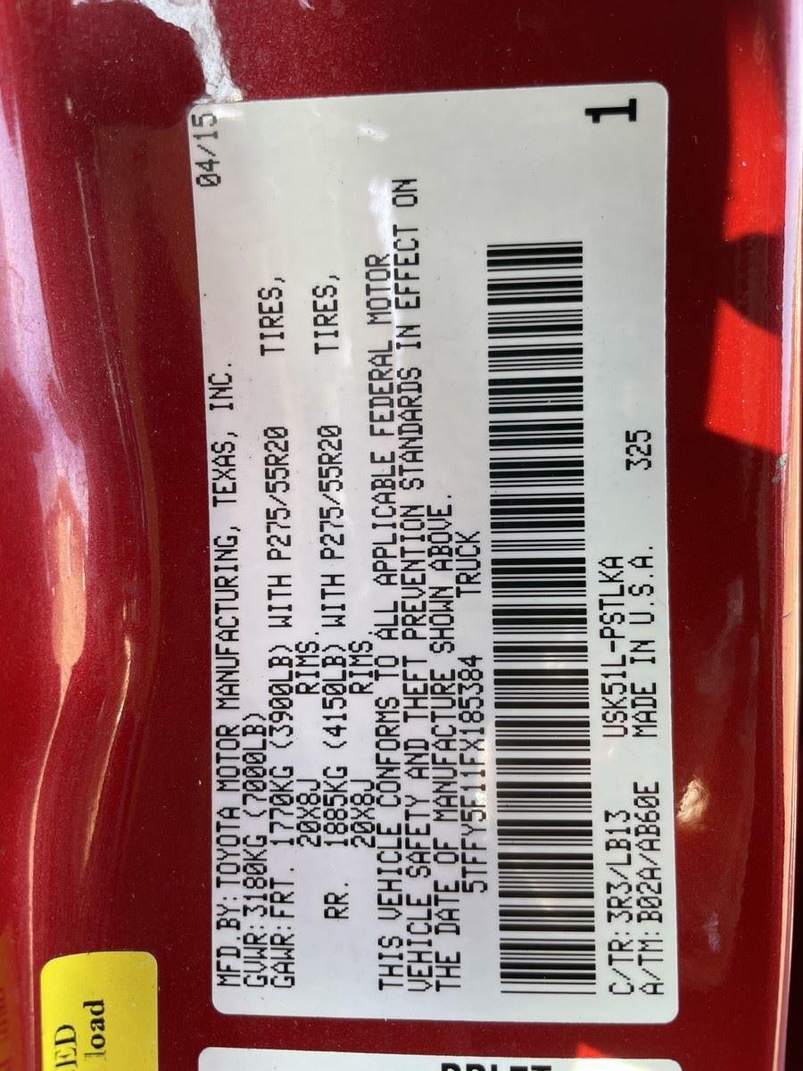 2015 Toyota Tundra Truck LTD