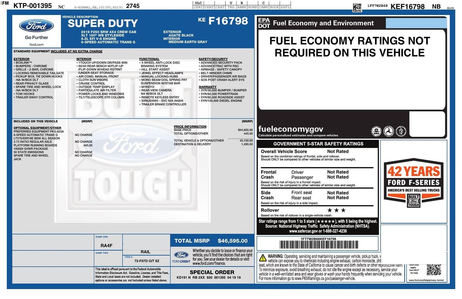 2019 Ford Super Duty F-250 SRW XLT