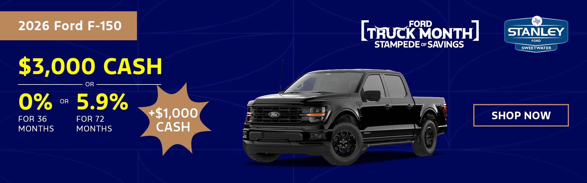 Ford F-150 $3,000 Cash Offer