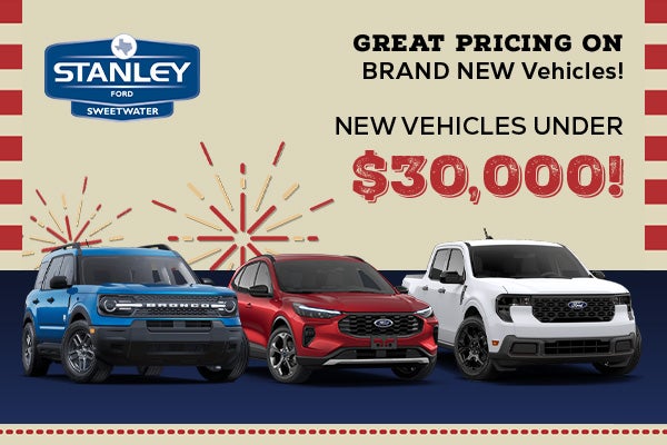 New Vehicles Under $30K