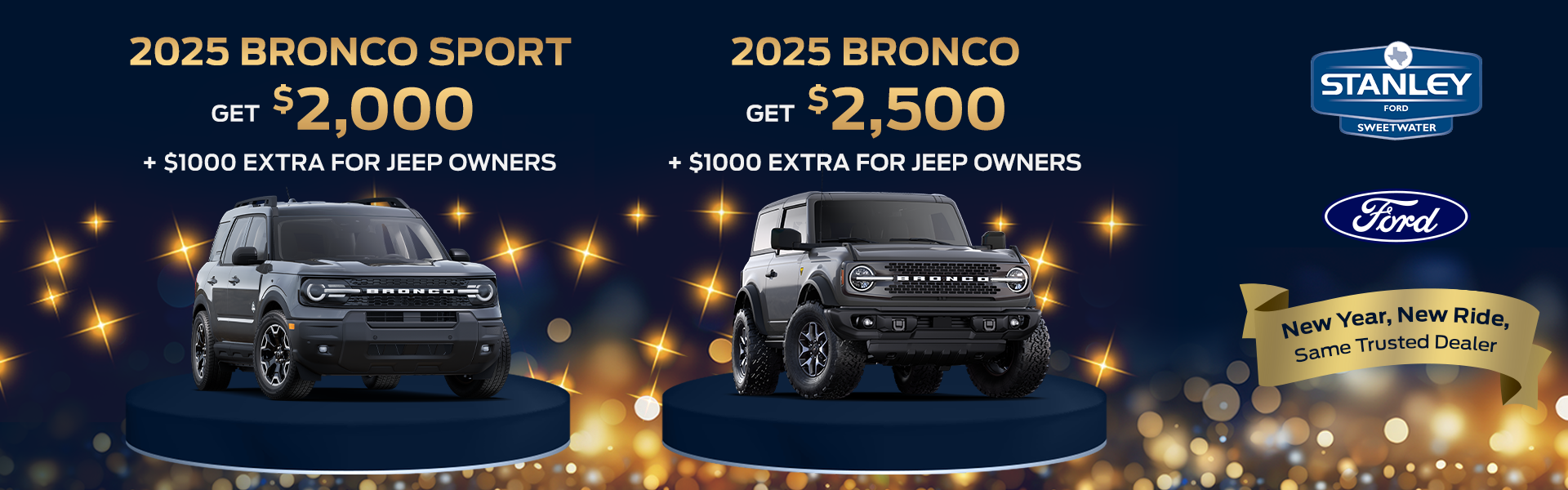 Monthly Specials at Stanley Sweetwater