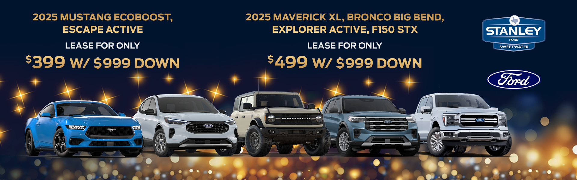 Monthly Specials at Stanley Sweetwater