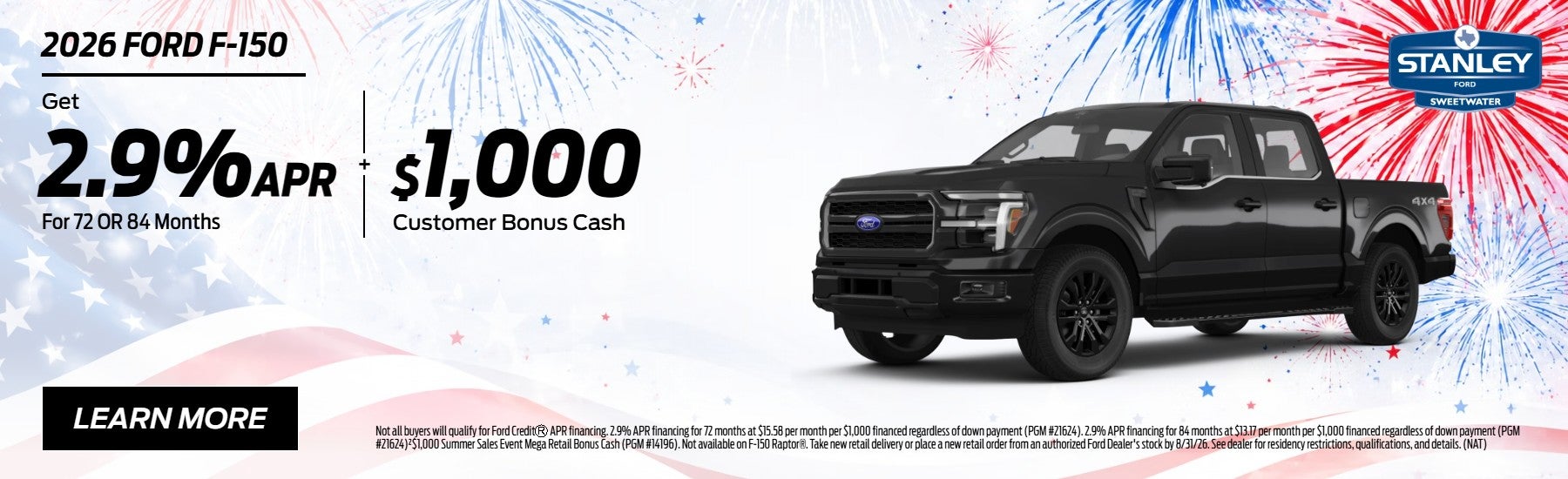 2026 Ford F-150 APR Offer