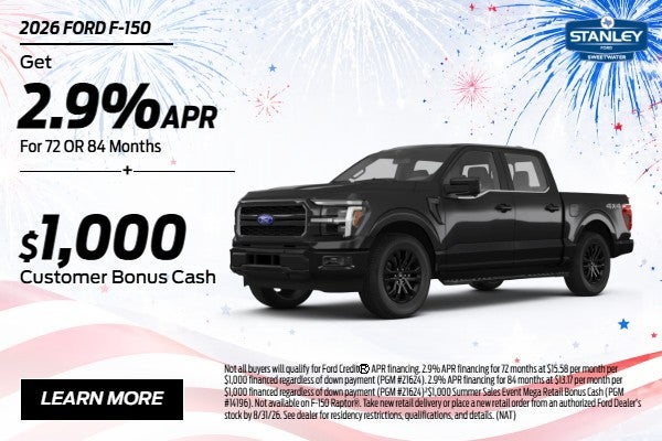 2026 Ford F-150 APR Offer
